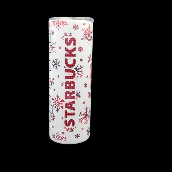 Starbucks Christmas - 20oz Skinny/Straight Tumbler with Lid, and Plastic Straw - Picture 4 of 6